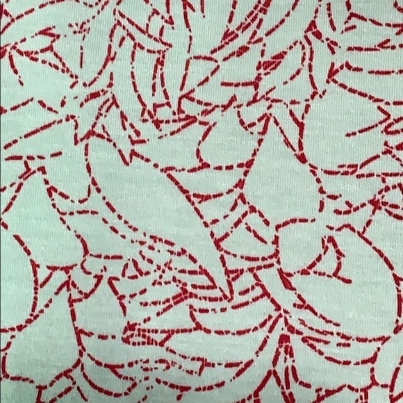 LuLaRoe Green Red Floral Print Tunic Top Small - Picture 6 of 9